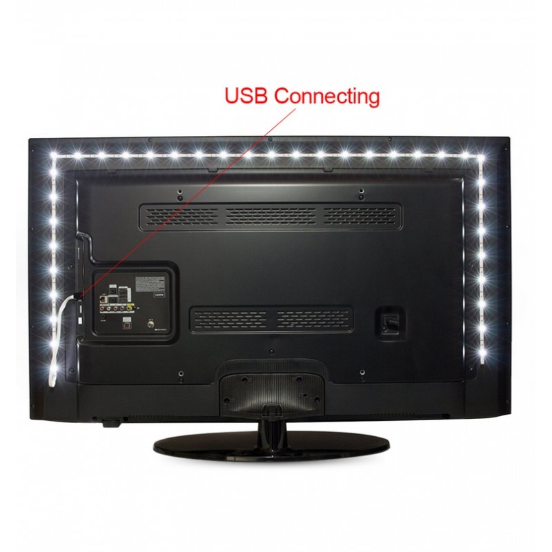 Banda LED Multicolor USB 5050 RGB Flexibila Decorat Exterior Interior 1M Waterproof cu Telecomanda - 2 | YEO