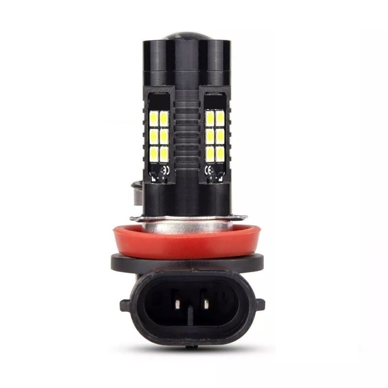 Bec LED Auto Techstar® H11/H9/H8, Faruri de ceata, 1200LM, DRL, 6000K Alb Rece, 21SMD