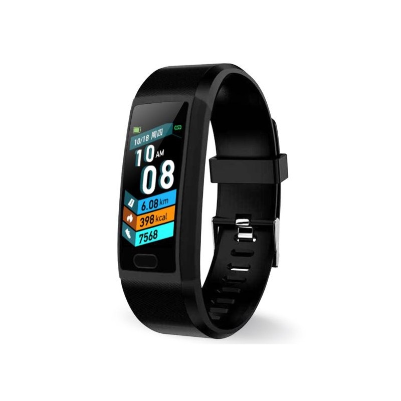 Bratara Fitness Smartband Techstar® T12 Waterproof IP65, Bluetooth 4.2, Compatibila Android & iOS, Display TFT 1.14