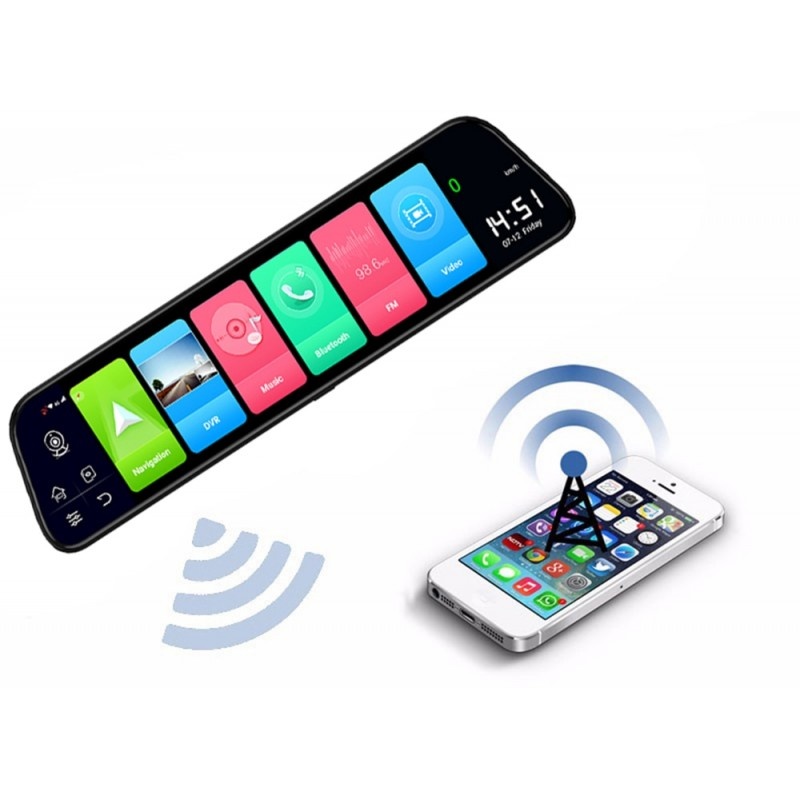 Camera Auto Dubla Tip Oglinda Techstar® Z9 Plus, Android 8.1, 4G