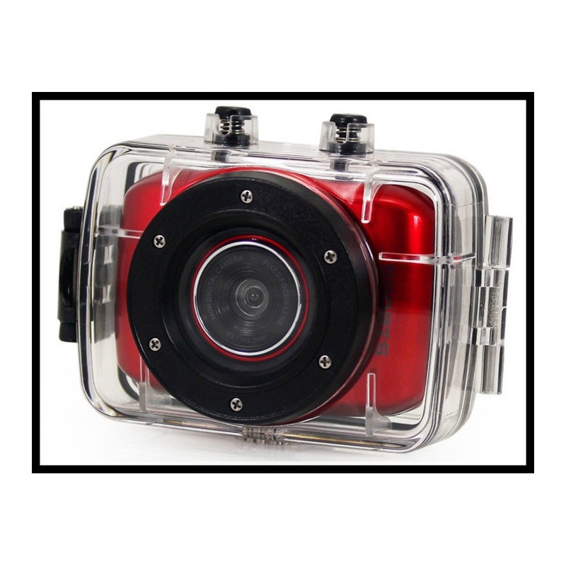 Camera Sport si Auto Camcorder HD cu Touchscreen & Waterproof Rosu - 1 | YEO