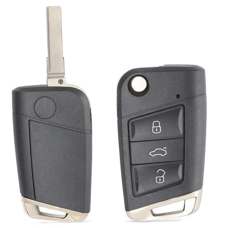 Carcasa Cheie Auto 3 butoane pentru VW Golf 4, Passat B5, Bora, Polo, Skoda Octavia 1, Fabia, Superb – Compatibila Volkswagen, Skoda, Seat, tip Briceag - 1 | YEO