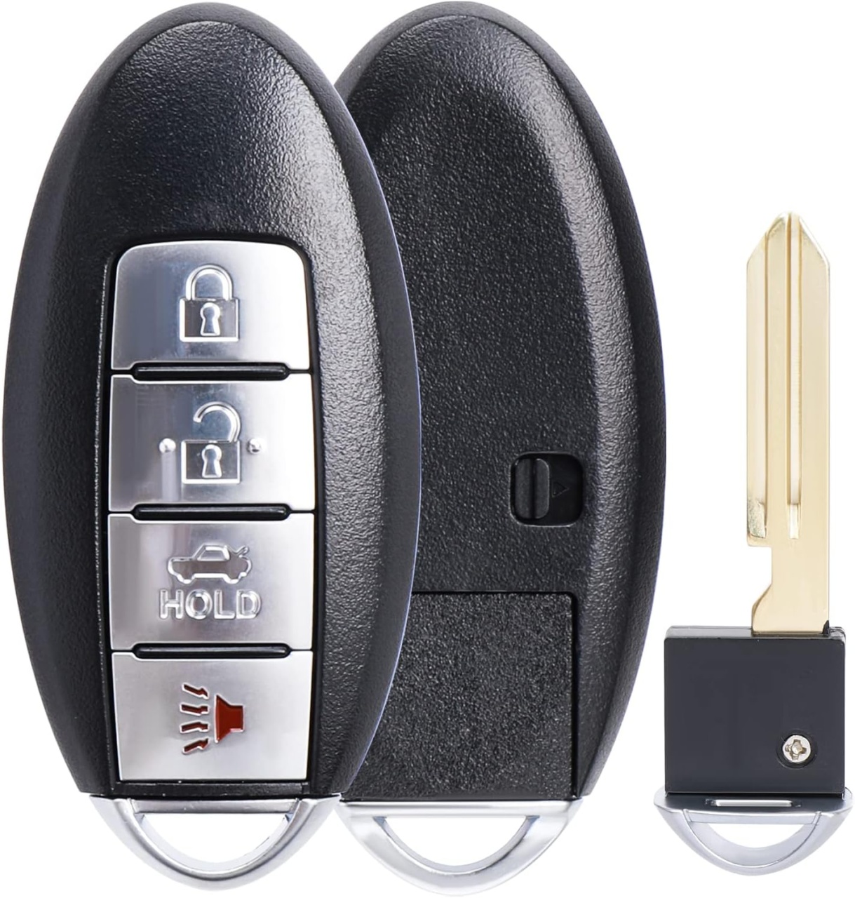 Carcasa Cheie Auto Completa Techstar cu 4 butoane, Compatibila Nissan Altima, Maxima, Murano, Infiniti G25, G35, G37, FX – cip ID, frecventa 433MHz, FCC KR55WK48903 / KR55WK49622