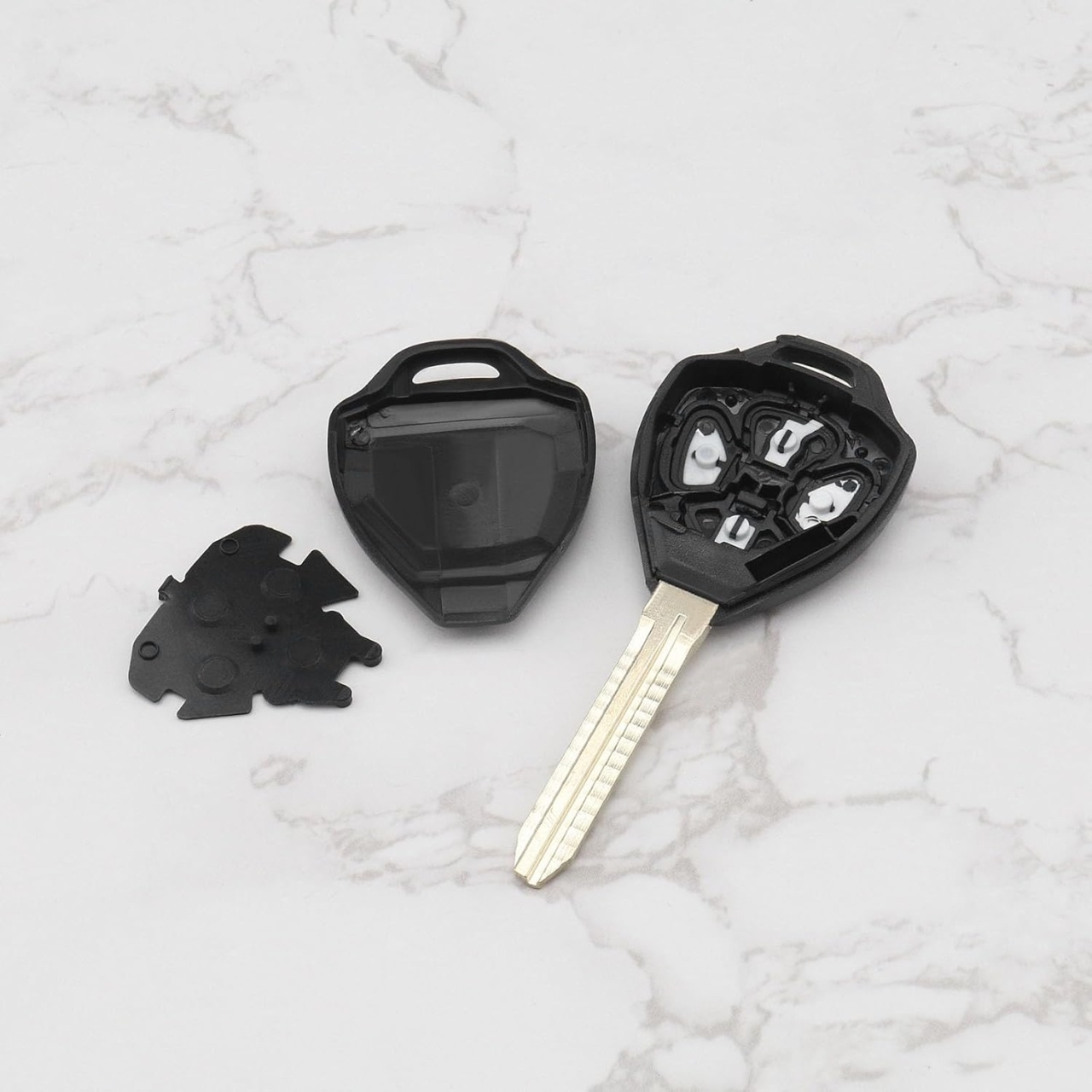 Carcasa Cheie Auto Techstar cu 4 butoane compatibila cu Toyota Corolla, Camry, Alphard - 3 | YEO