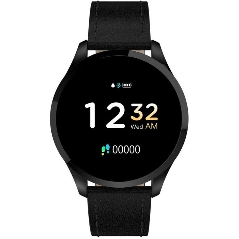 Ceas Smartwatch Techstar® Q9, Bluetooth 4.0, Waterproof IP65, IPS Touch HD, Potrivit Fitness, Android, iOS, Negru - 1 | YEO