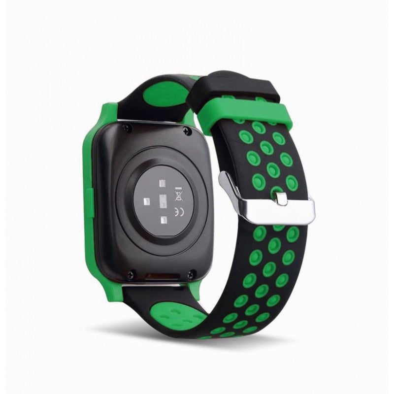 Ceas Smartwatch Techstar® Y60, 1.54 inch IPS, Bluetooth 4.0, Slot SIM, Apeluri si Notificari, Monitorizare Tensiune, Puls, Pasi, Verde - 2 | YEO