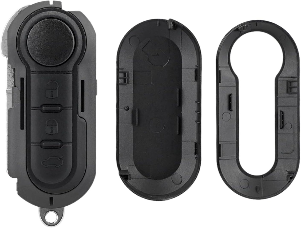 Cheie Auto Completa Programabila 433MHz, 3 butoane, cip ID46, compatibila Fiat 500L, Ducato, Bravo, Iveco Daily, Peugeot Boxer – sistem Marelli – cu electronica si lama - 3 | YEO