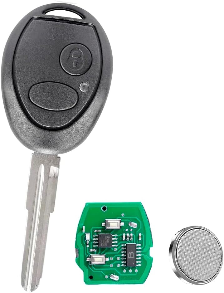 Cheie Auto Programabila Completa Techstar, 433MHz cu 2 butoane, compatibila Land Rover Discovery 2 TD4 TD5 1998–2004 – cip ID73, FCCID: N5FVALTX3, cu lama netaiata si electronica completa