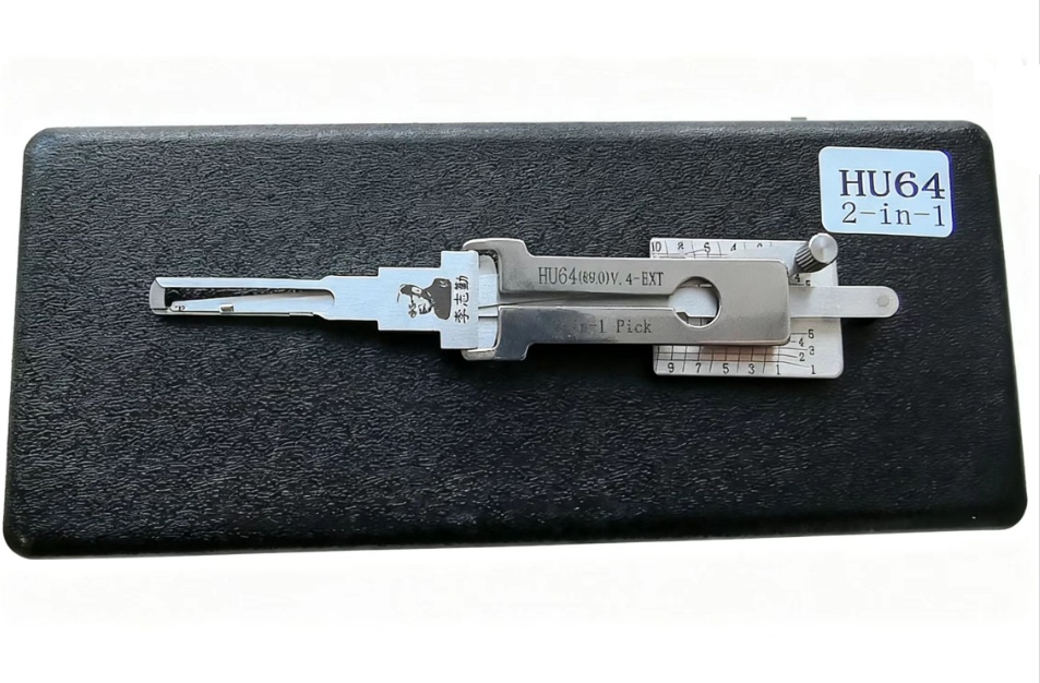 Decodor auto Lishi Original HU64(8910) 2 in 1 Decoder + Pick Mercedes-Benz HU64 10-Cut, deblocare contact, usa, portbagaj