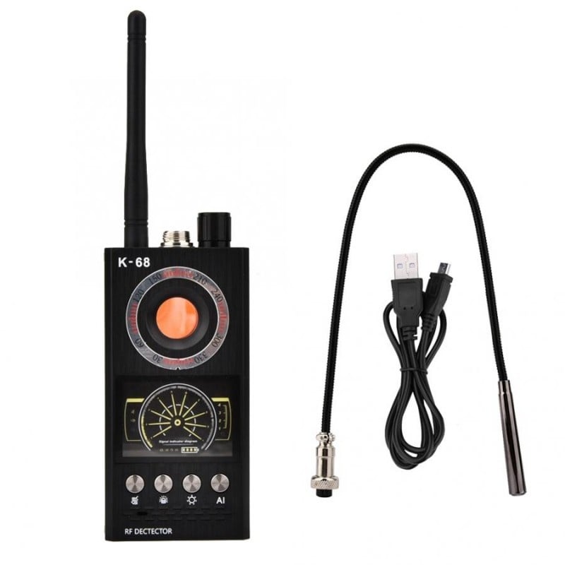 Detector Aparate Spionaj Techstar® K68, Profesional, Detecteaza Camere, Dispozitive GSM, Microfoane, Localizatoare GPS ,Reportofoane - 3 | YEO