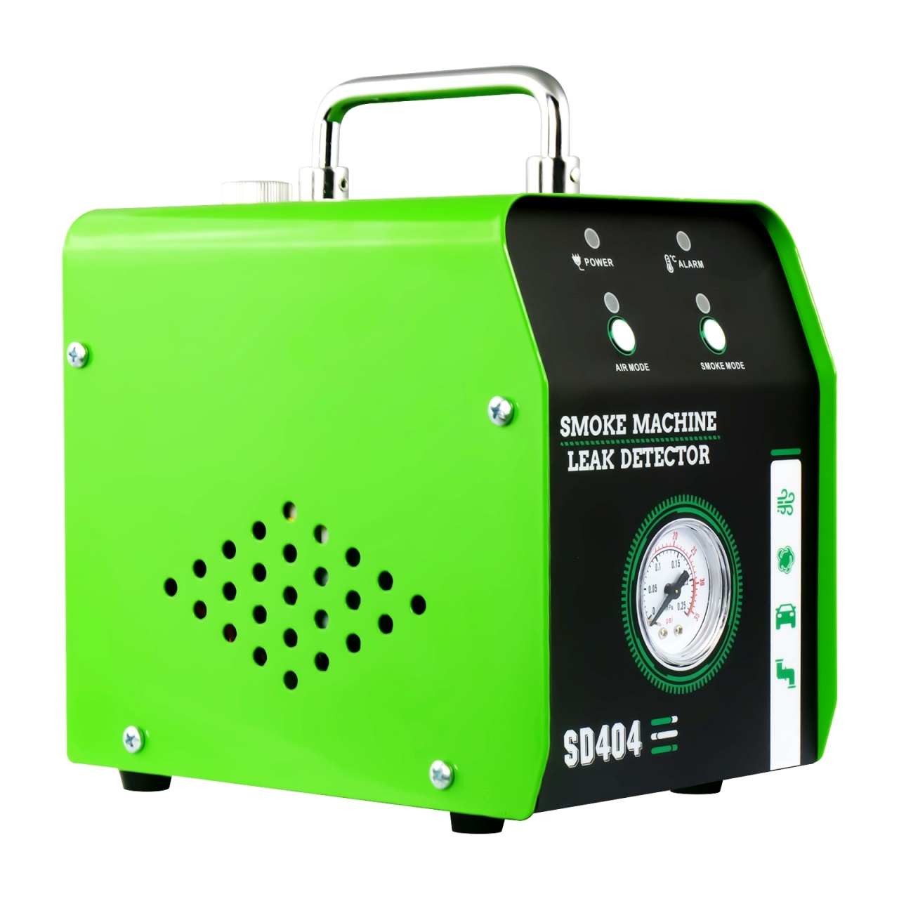 Detector de Scurgeri cu Aer si Fum EVAP Techstar® SD404, cu Manomentru, Protectie la Supraincalzire si Indicator de Presiune, Profesional, Negru/Verde - 3 | YEO