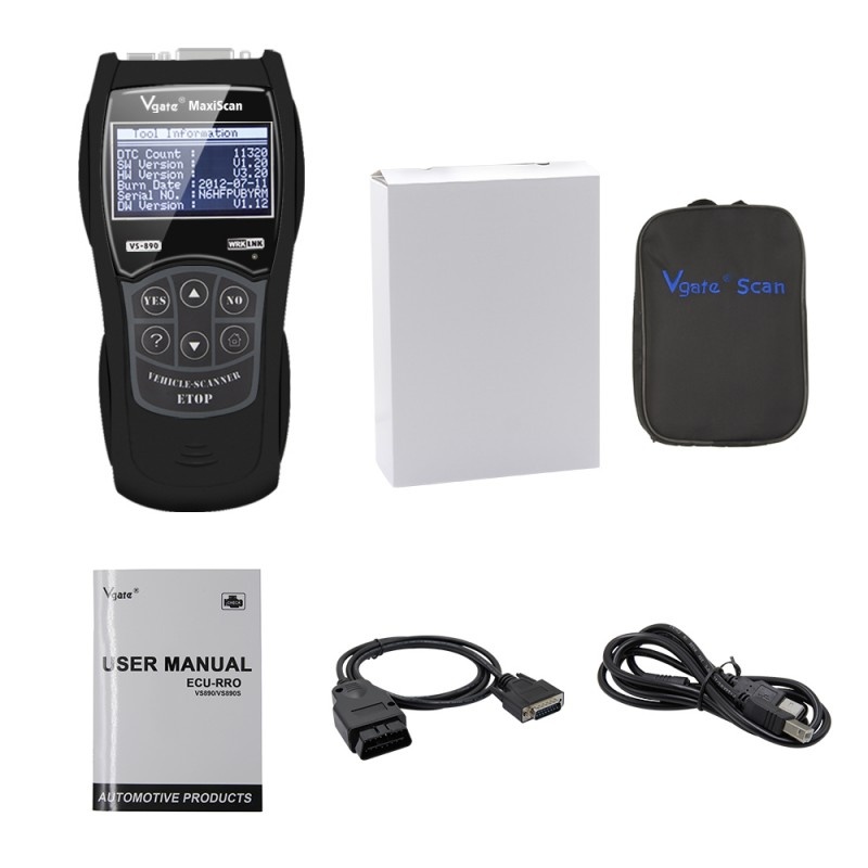 Diagnoza Auto Techstar® Vgate Maxiscan VS890, Multimarca OBD2, cu Display - 1 | YEO