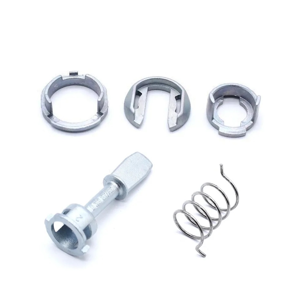 Kit reparatie incuietoare yala usa auto Techstar, compatibil cu VW Golf 4, Bora, Jetta, Polo, Audi A6, Skoda Fabia – Fata stanga/dreapta, 6 piese metalice - 2 | YEO