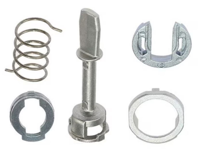 Kit reparatie incuietoare yala usa auto Techstar, compatibil VW Passat B5 Lupo Bora Golf 4 Audi A3 A4 A6, 1996–2005, 5 piese metalice