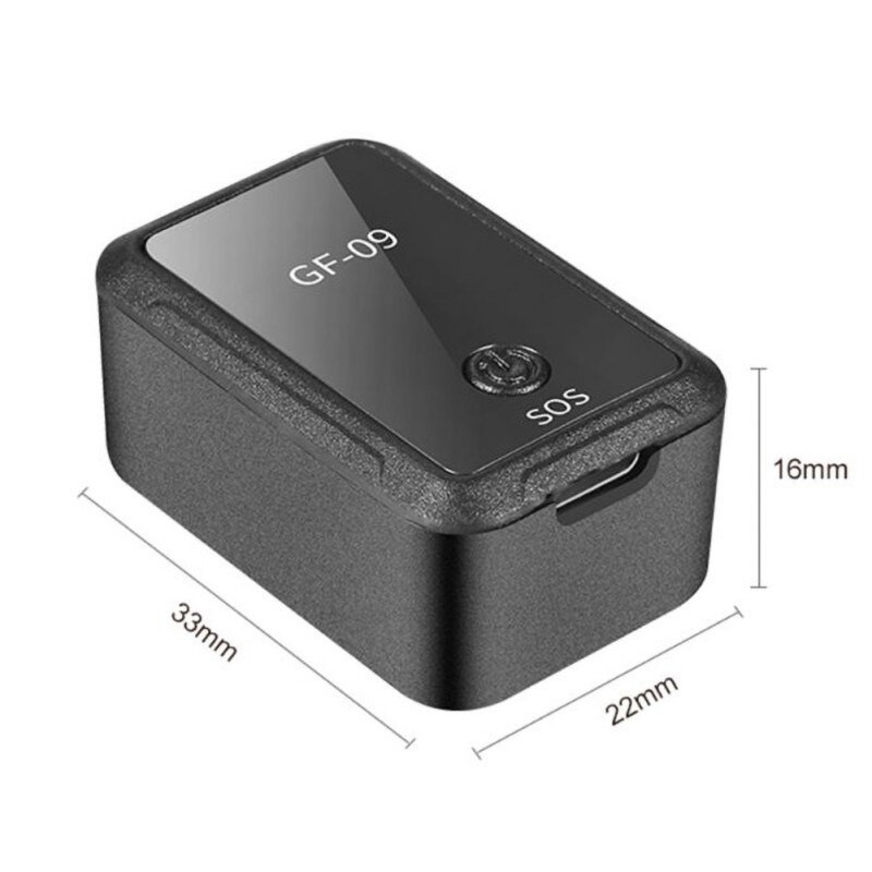 Mini GPS Tracker Techstar® GF-09, Localizare GPS WiFi si LBS, Microfon, MicroSD, SIM GPRS si MMS, Negru - 3 | YEO