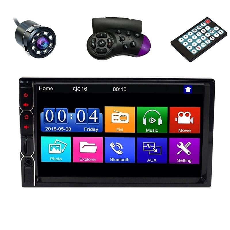 MP5 Player Techstar® 7031, 2DIN, Camera Marsarier, Ecran HD Touch 7