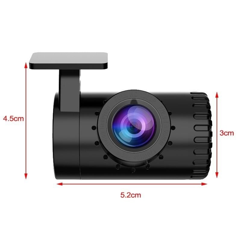 Resigilat Camera Video Auto Techstar® Mini F20, FullHD, 1080P, Functie ADAS, Conexiune USB, 1080P, Suport MicroSD, Compatibila HU Android - 3 | YEO