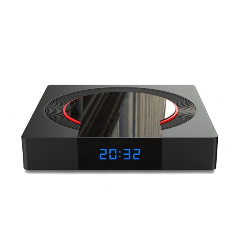 Resigilat TV Box Techstar® i96 pro, procesor 3xs905, android 9.0, uhd 8k, 4gb ram, lpddr4, 32gb rom, Quad Core, Wi-Fi 2ghz, 64bit, telecomanda, Negru - 1 | YEO