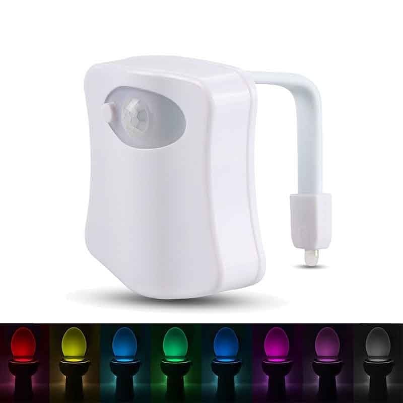 Senzor LED pentru Capac Toaleta Multicolor 8 Culori cu senzor de miscare - 1 | YEO