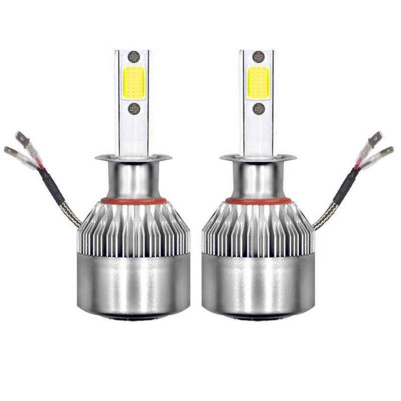 Set 2 LED-uri Auto Techstar® C6, H3, 36w, 3800 Lumeni, 6500K, AUTO, 12-24 Volti, COB - 1 | YEO