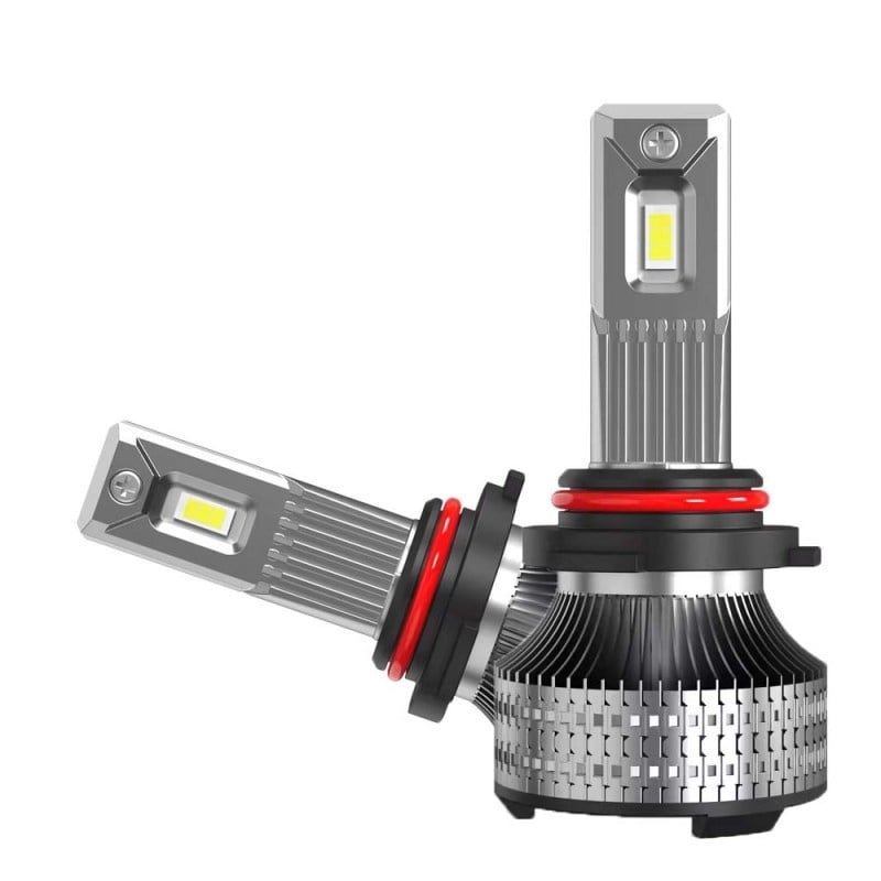 Set 2 LED-uri Auto Techstar® P30, 9006, 80w, 14000 Lumeni, 6500K, AUTO, 12-24 Volti, CSP, Canbus, Miez Cupru, Radiator Aluminiu - 1 | YEO