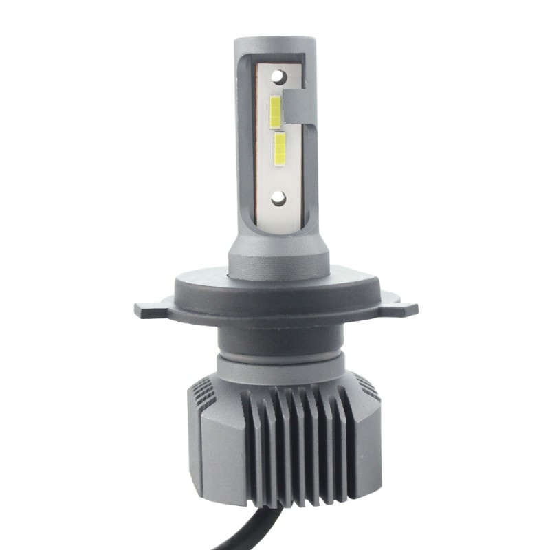 Poze Set 2 LED-uri Auto Techstar® S1, H4, 40w, 4000 Lumeni, 6500K, AUTO, 12-24 Volti, CSP, Canbus, Radiator Aluminiu