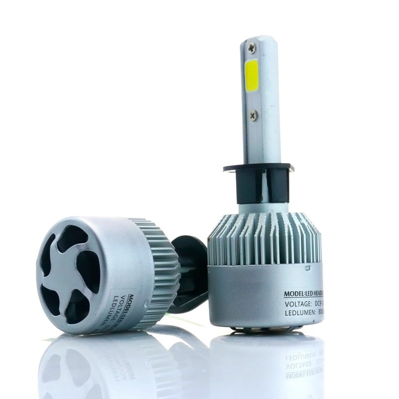 Set 2 LED-uri Auto Techstar® S2, H1, 36w, 4000 Lumeni, 6500K, AUTO, 12-24 Volti, COB, Canbus - 1 | YEO