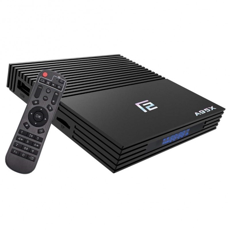 Poze Smart TV Box Mini PC A95X F2 Android 9.0 4GB RAM 32GB ROM 4K Quad Core Bluetooth HDMI WiFi Dual Band Ethernet Slot Card SD