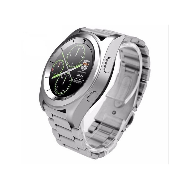 Smartwatch Business Class G6 Argintiu Bluetooth 4.0 Pedometru, Consum Calorii, Pasi, Monitorizare Somn Compatibil IOS si ANDROID