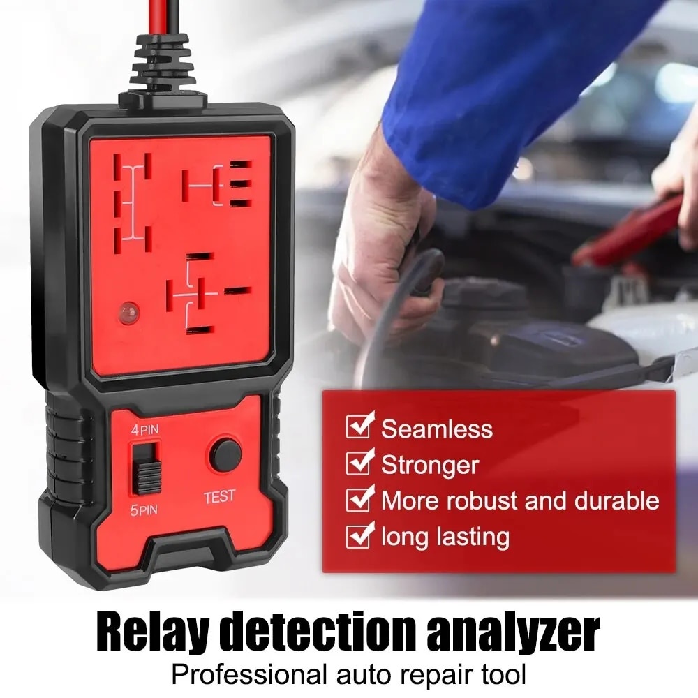 Poze Tester pentru Relee Auto cu Indicator LED, Techstar® CNBJ707, Compatibil 4 și 5 Pini