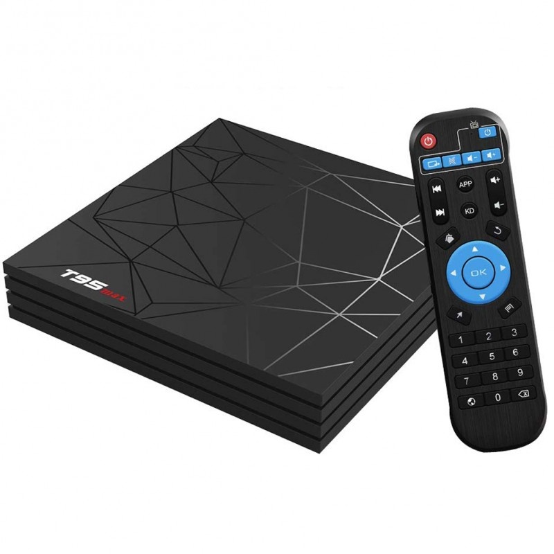 TV Box T95 Max Mini PC Quad Core ARM Cortex A53, 2GB Ram, 16GB ROM, 6K UltraHD, Android 9.0, HDR