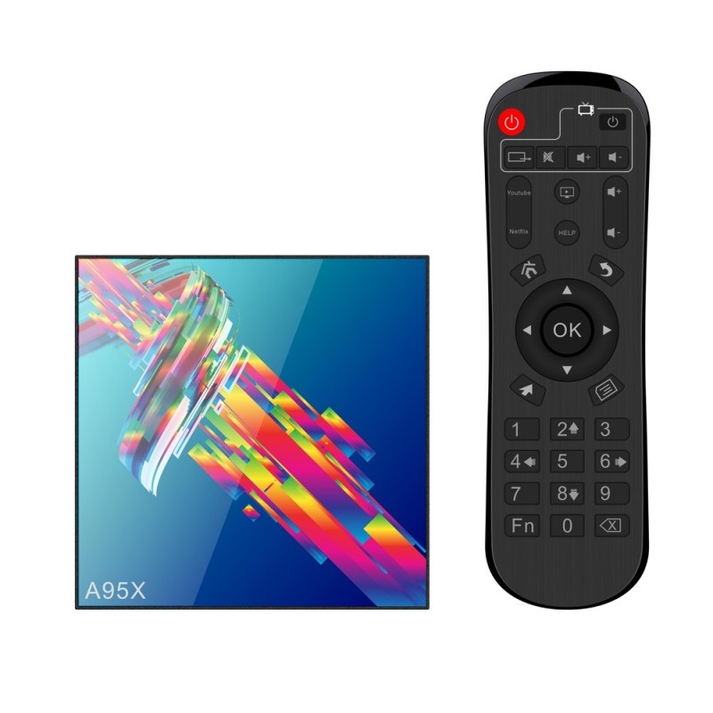 TV Box Techstar® A95X R3, Android 9, 2GB RAM, 16GB ROM, 4K HDR ,WiFi 5GHz, SPDIF, AV, RK3318