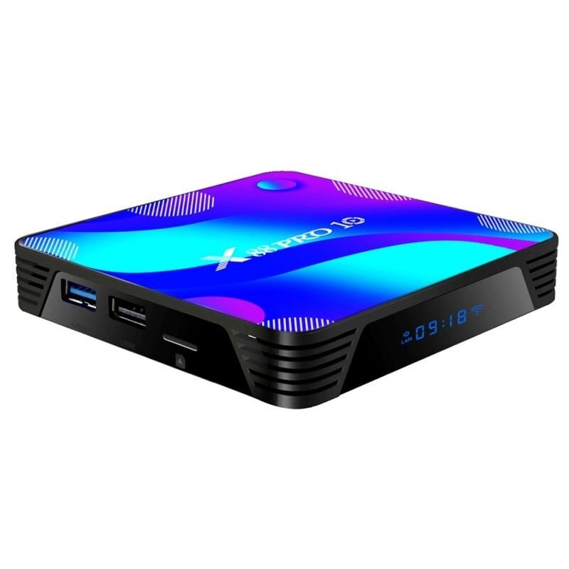 TV Box X88 Pro10, 4K, HDR, Android 10, 2GB RAM, 16GB ROM, Rockchip RK3318, Quad Core, WiFi 5G+2G, Bluetooth 4.0, USB 3.0 - 3 | YEO