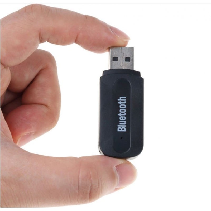 Adaptor Receptor Audio USB cu Bluetooth Techstar® A2DP, Jack 3.5mm, Transmitator AUX, Negru - 1 | YEO