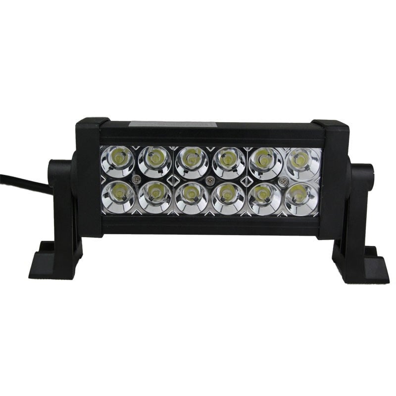 Bara proiectoare LED Auto Offroad Techstar® PNA1, 36W, 12V-24V, 6000 K, 3500 Lumeni, IP 67, 17 cm, Flood Beam 60° cu Leduri CREE XBD, Negru