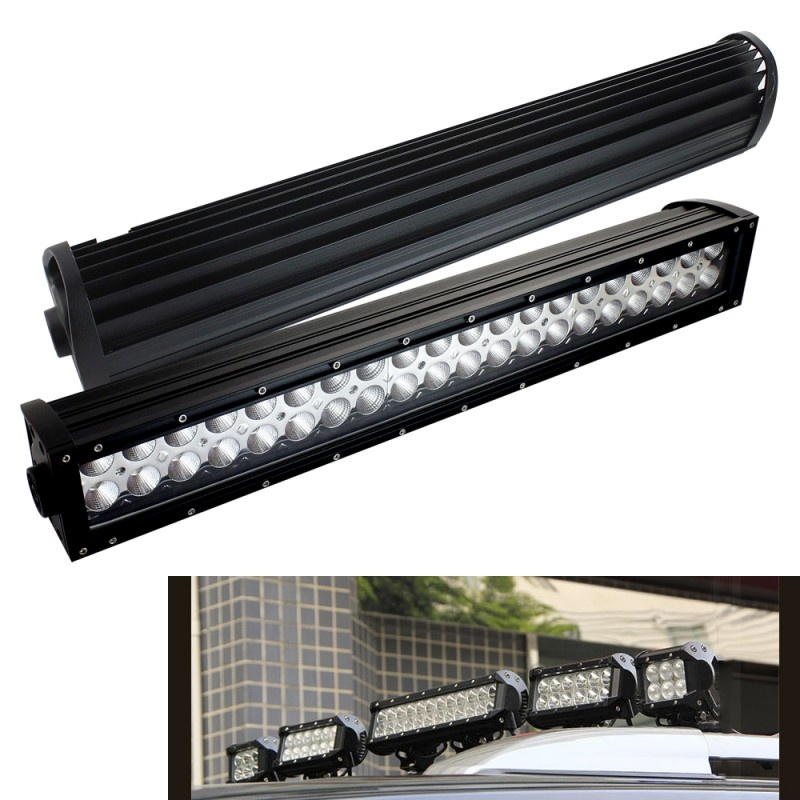 Bara proiectoare LED Auto Offroad Techstar® PNA3, 120W, 12V-24V, 6000 K, 6240 Lumeni, IP 67, 61 cm, Flood Beam 60° cu Leduri CREE XBD, Negru - 3 | YEO