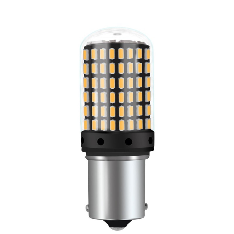 Bec Led Auto Techstar® BA15S, 1156, Galben, 12V, 800 lm