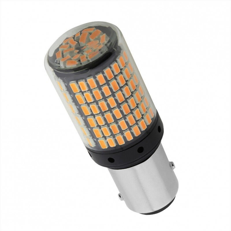 Bec Led Auto Techstar® BAY15D, 1157, Galben, 12V, 21W, 800 lm, Argintiu - 2 | YEO