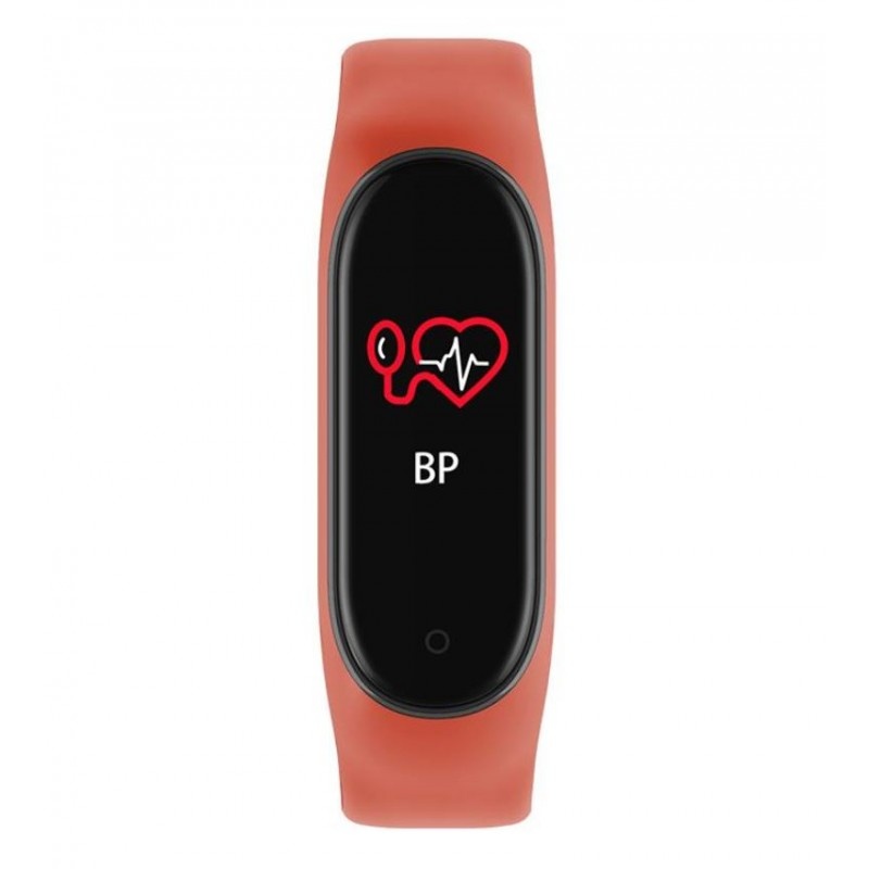 Bratara Sport M4 Techstar® Pentru Fitness, Monitorizarea Presiunii Sangelui si A Batailor Inimii, Rosu - 2 | YEO