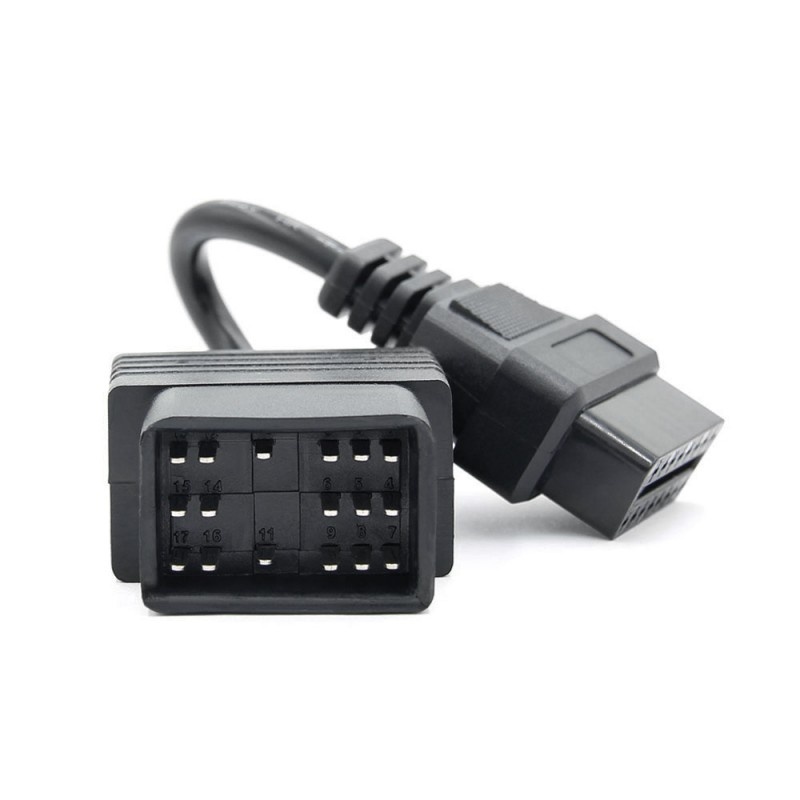 Cablu adaptor Auto Techstar®, Toyota, 17 Pin la OBD2 16 Pin