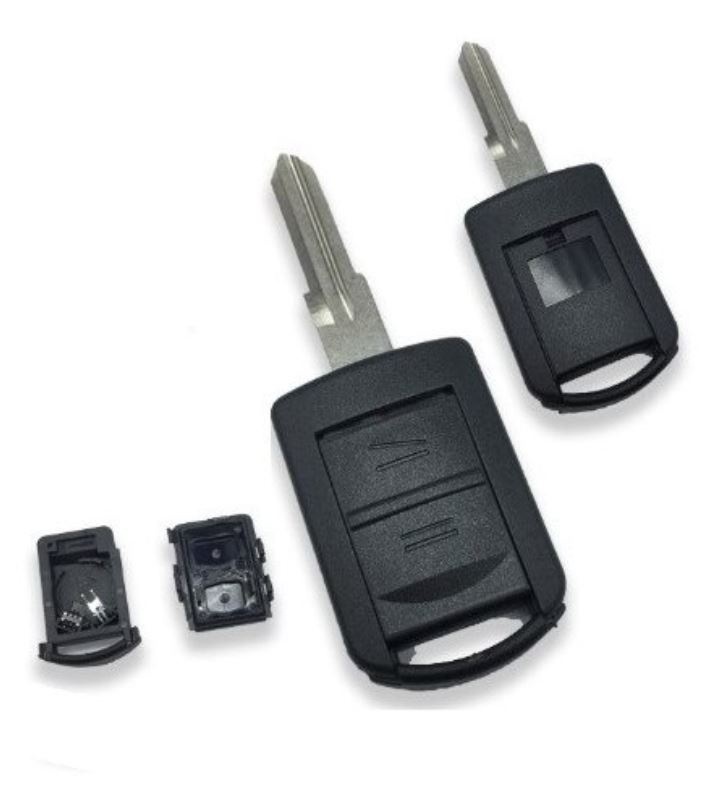 Carcasa cheie auto Techstar cu 2 butoane si lama cu canelura stanga – compatibila Opel Corsa C, Combo, Meriva A, Tigra - 2 | YEO