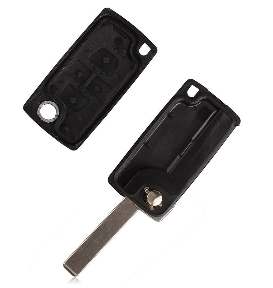 Carcasa cheie briceag Techstar cu 4 butoane pentru Peugeot 1007 – model flip compatibil BRE2247 - 3 | YEO