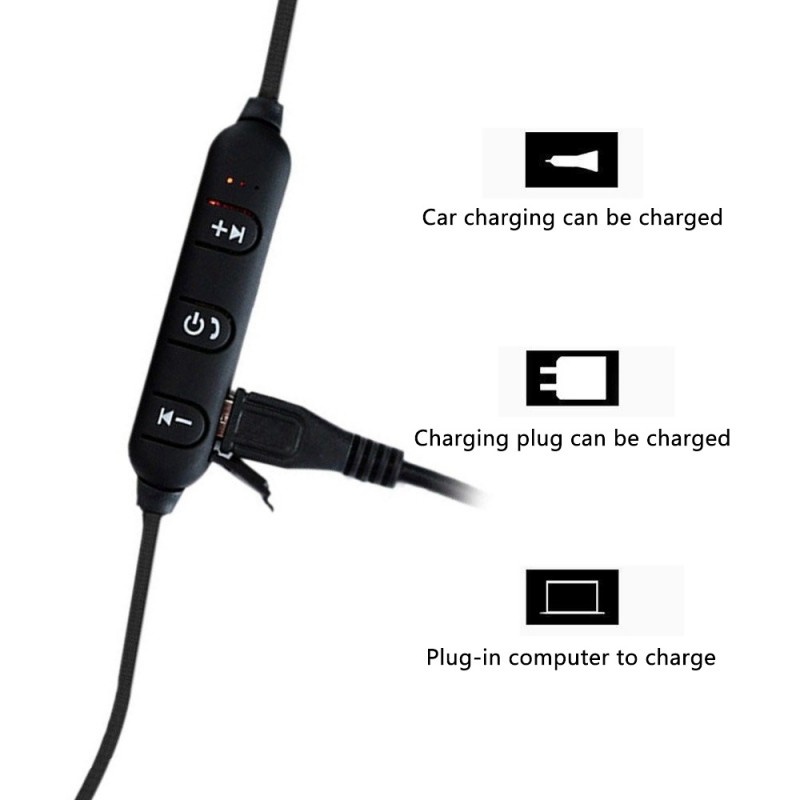 Casti Wireless Bluetooth Sport BT4, Waterproof, Tip In-Ear Headset, Microfon Incorporat, Negru - 2 | YEO