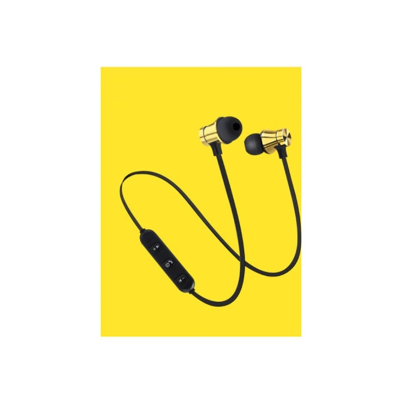 Casti Wireless Bluetooth Sport BT4, Waterproof, Tip In-Ear Headset, Microfon Incorporat, Auriu - 3 | YEO