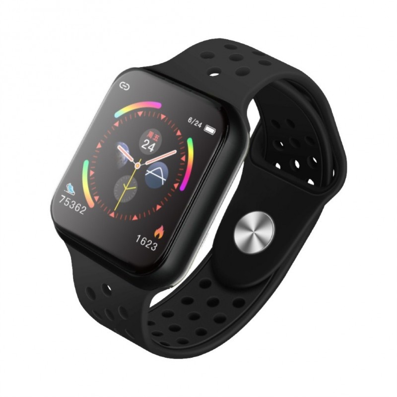 Ceas Smartwatch Techstar® F8, 1.30 inch IPS, Bluetooth 4.0, Monitorizare Puls, Tensiune, Alerte Sedentarism, Hidratare, Negru - 2 | YEO