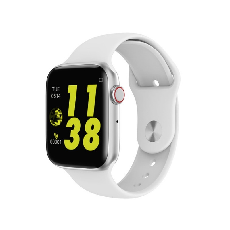 Ceas Smartwatch Techstar® W34S Alb, 1.54 inch HD IPS, Monitorizare Cardiaca,Electrodiagrama ECG, Sedentary, Bluetooth