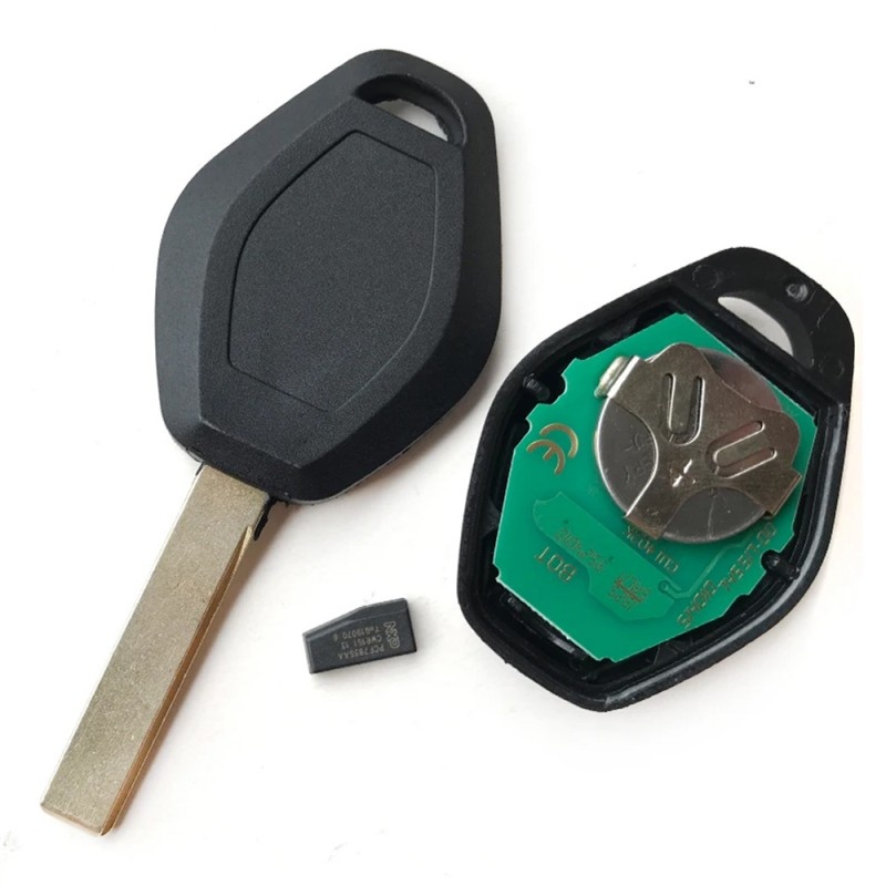 Cheie Auto Completa Techstar® Pentru BMW Seria 3/5/7, 1998/2005, 3 Butoane, Chip Transmitator 434MHZ, HU92, Negru - 3 | YEO