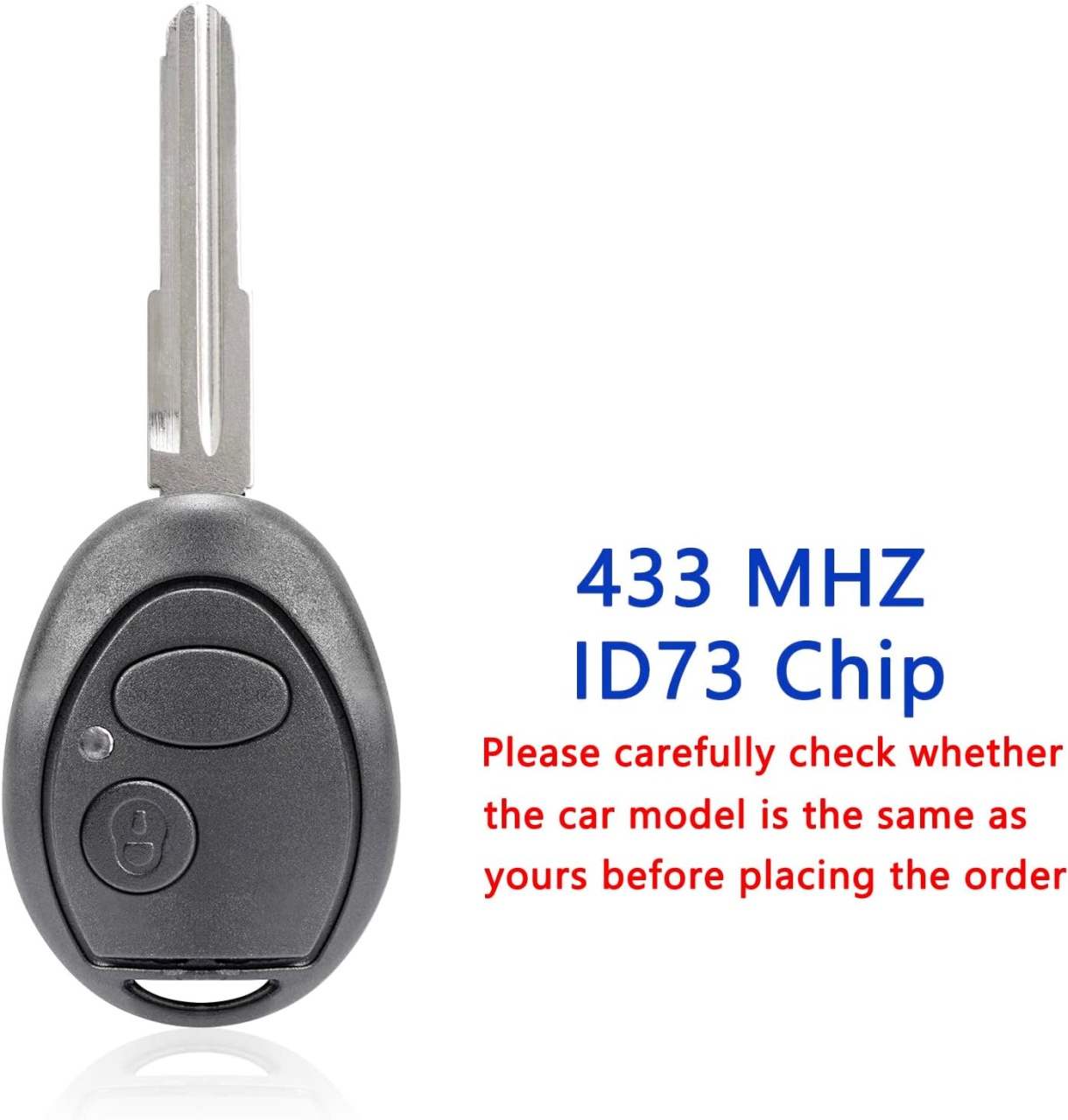 Cheie Auto Programabila Completa Techstar, 433MHz cu 2 butoane, compatibila Land Rover Discovery 2 TD4 TD5 1998–2004 – cip ID73, FCCID: N5FVALTX3, cu lama netaiata si electronica completa - 1 | YEO