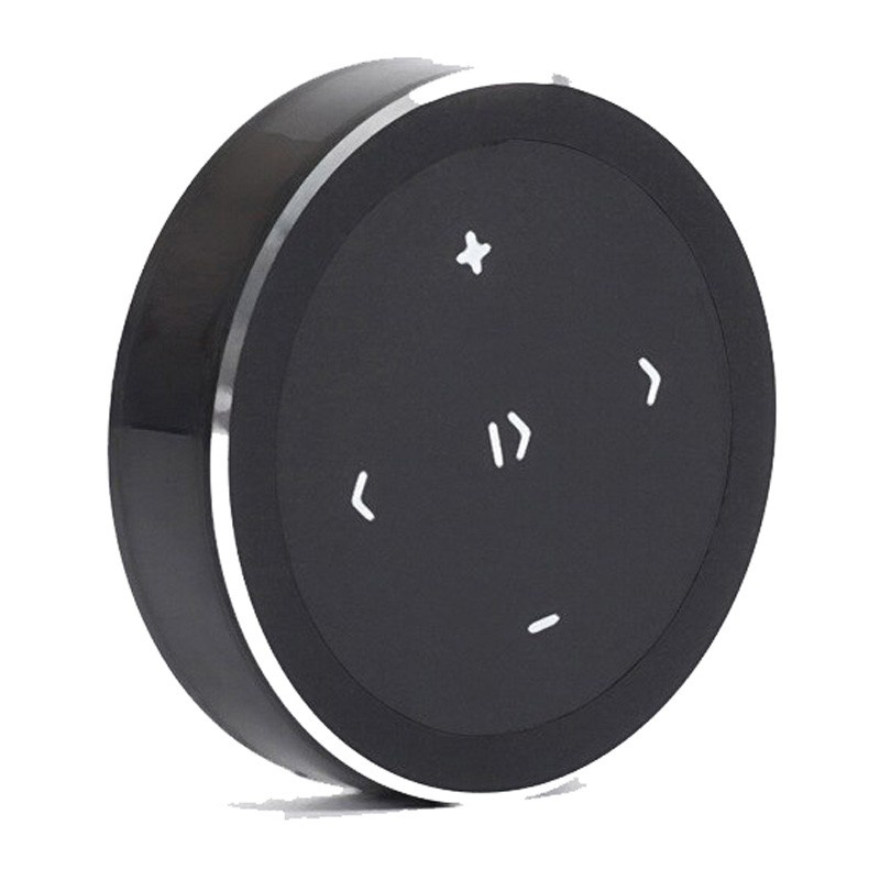 Comenzi Volan Wireless Techstar® Negru, Bluetooth, Control Media pentru Navigatii Android, Telefon, Tableta, Oprire Ecran