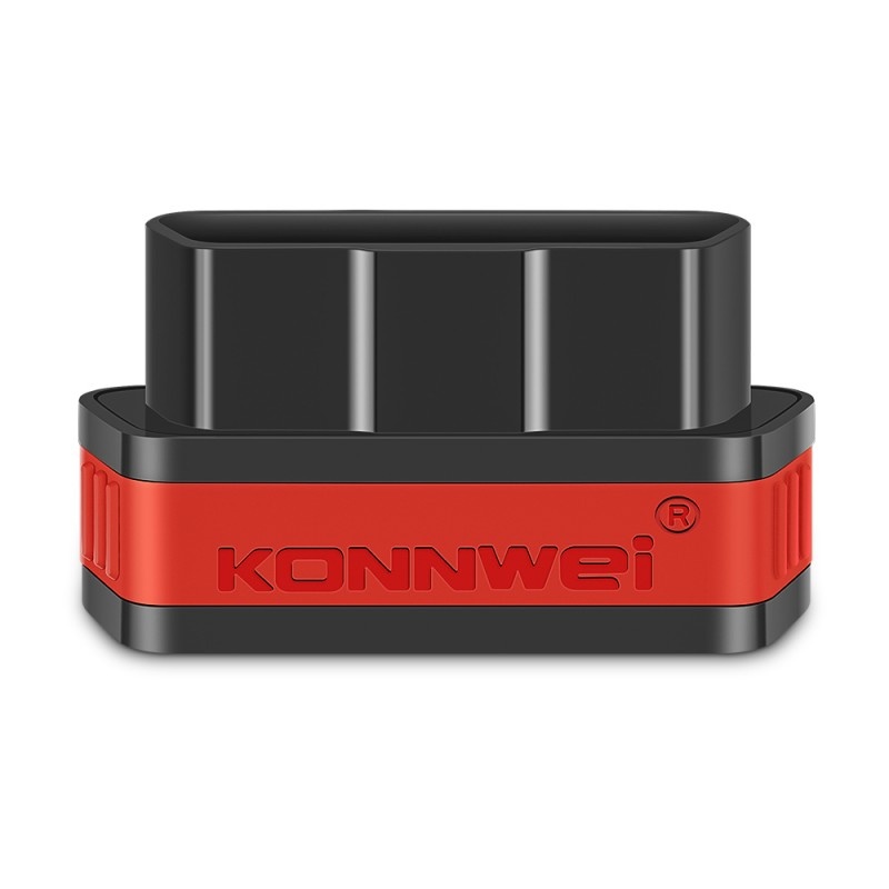 Diagnoza auto OBD2 KONNWEI KW901, Bluetooth 5.0, Buton ON-OFF, compatibil Android iOS, ELM 327 OBDII, Negru/Rosu - 3 | YEO